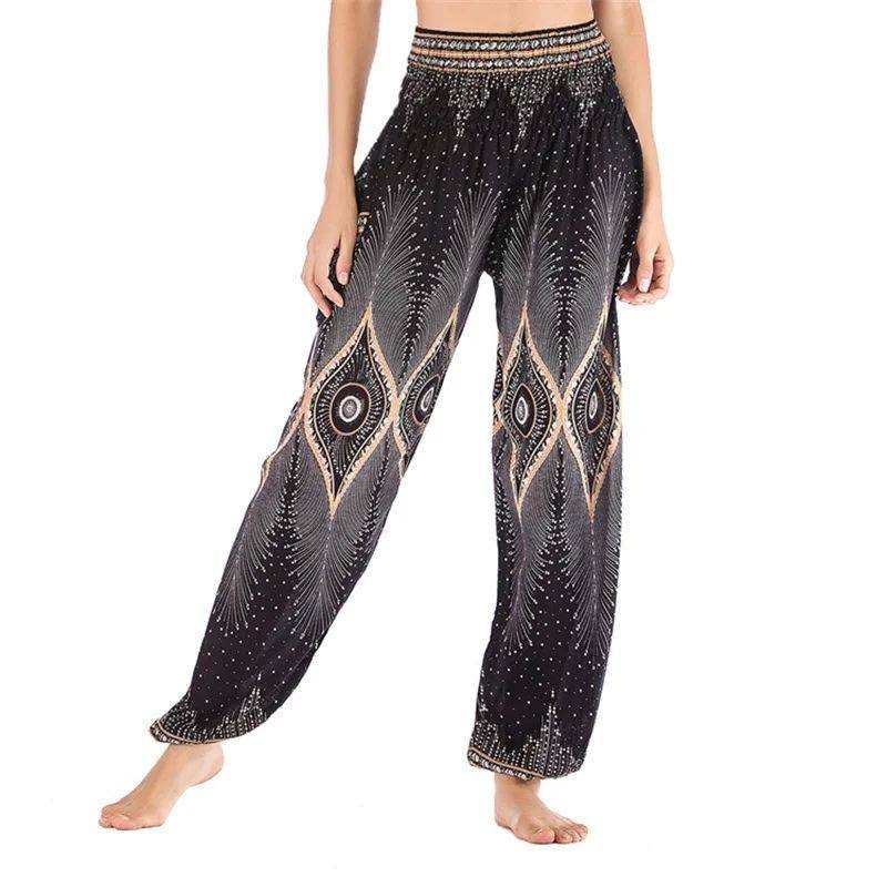 yoga pants Lotus Rain Vibrant bohemian patterns