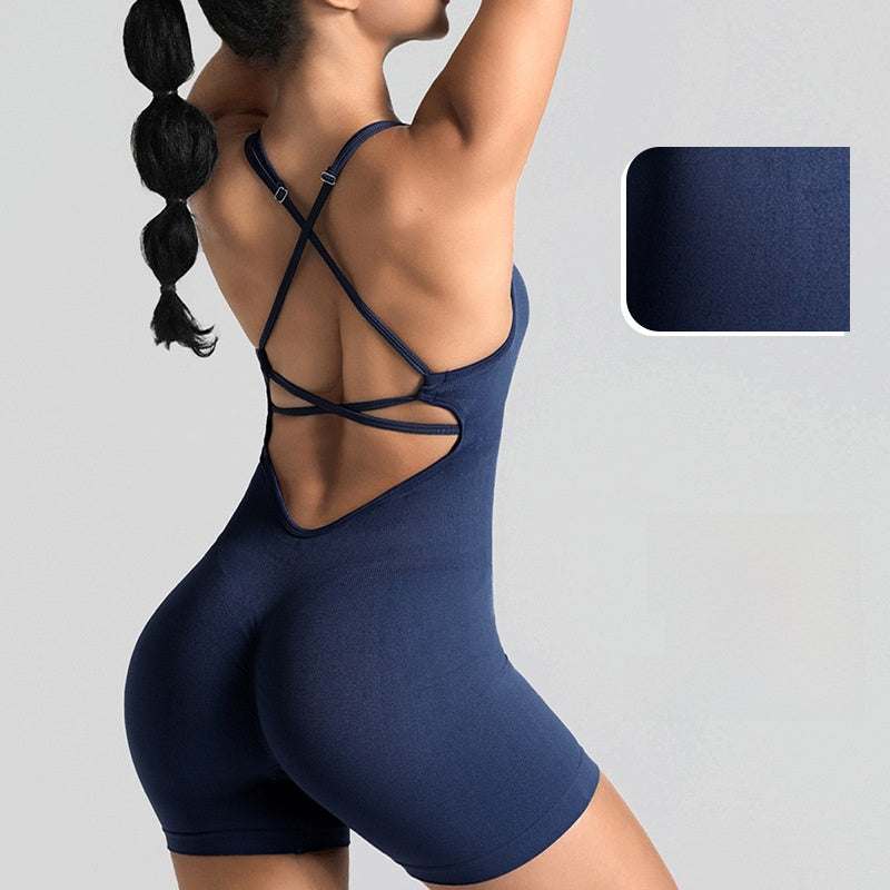 Women's Yoga Jumpsuit with Shorts Lotus Rain