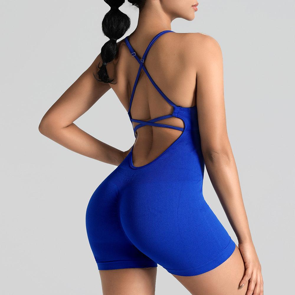 Women's Yoga Jumpsuit with Shorts Lotus Rain