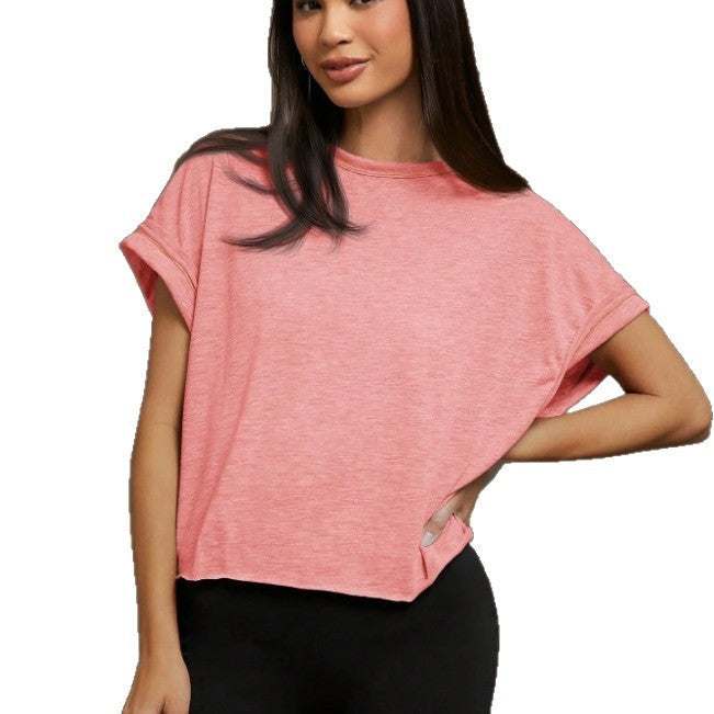 Women's Loose Fit Breathable Yoga T-Shirt Lotus Rain