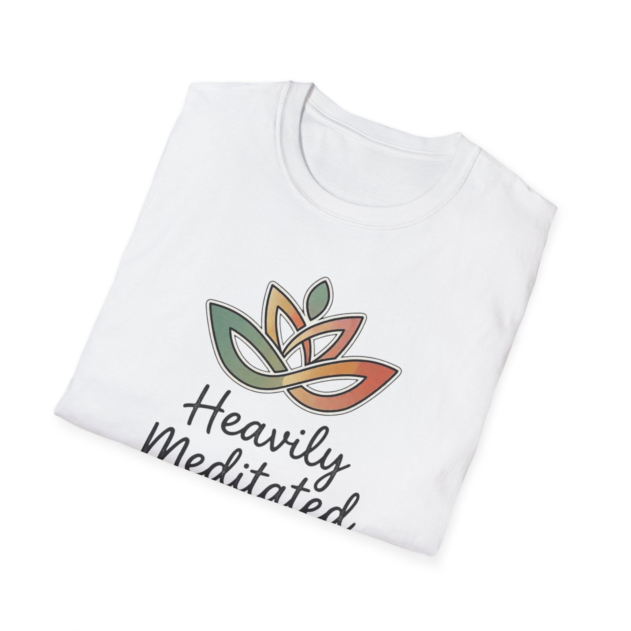 Heavily Meditated Lotus T-Shirt — Mindful Yoga Tee for Meditation Lovers
