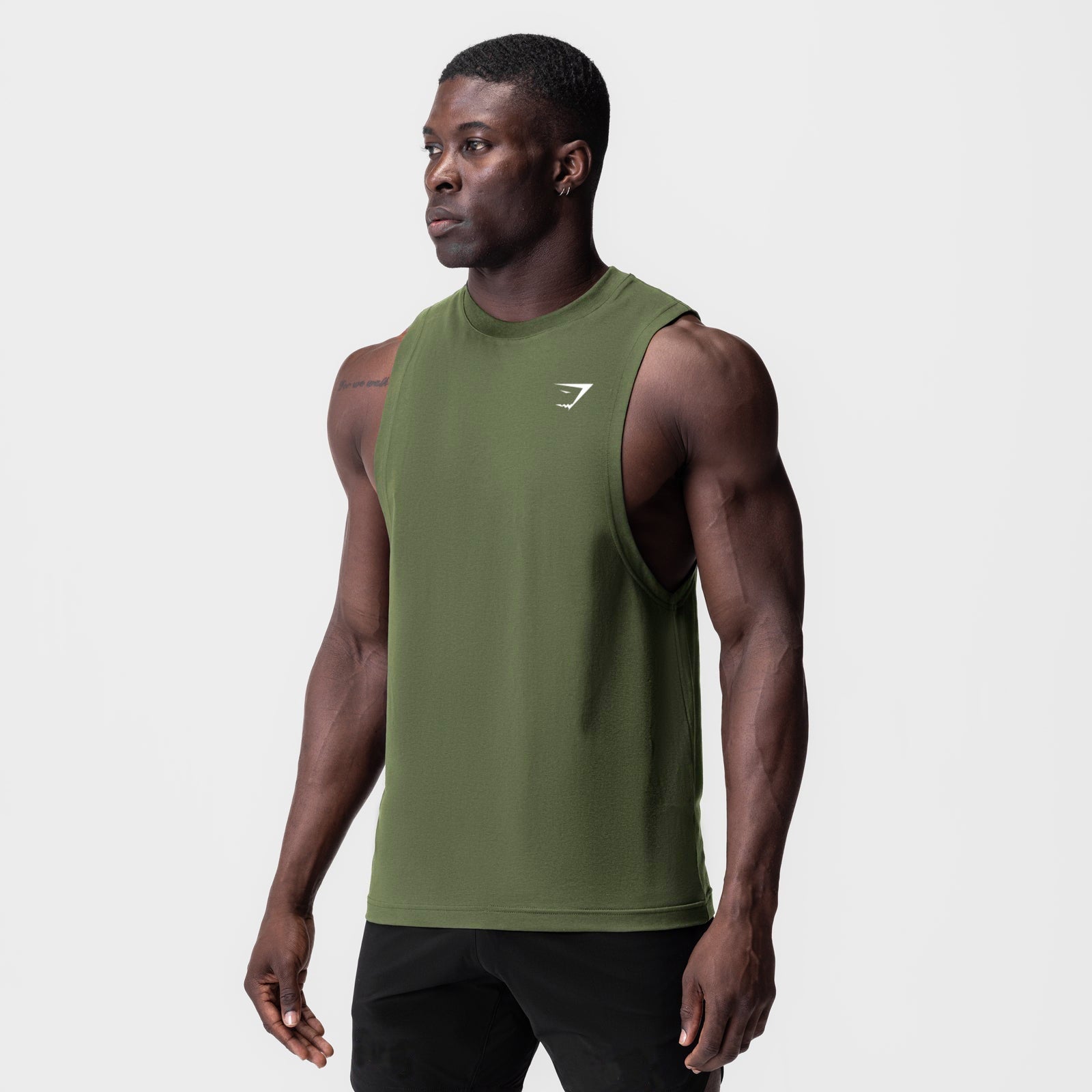 Mens Gym Fitness Sleeveless Vest Lotus Rain