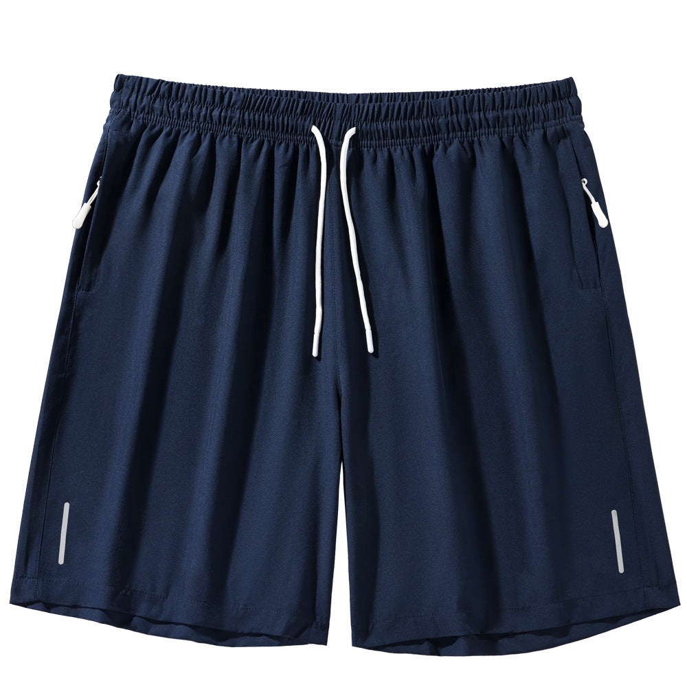 Mens Solid Color Drawstring Shorts Lotus Rain