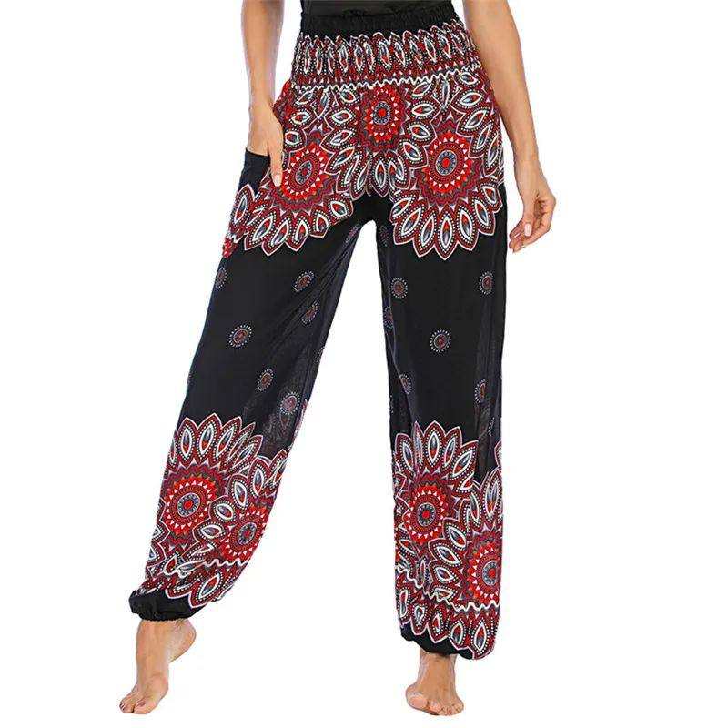 yoga pants Lotus Rain Vibrant bohemian patterns