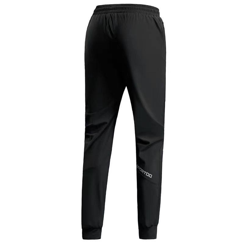 Mens Quick-Dry Elastic Sports Jogger Pants Lotus Rain