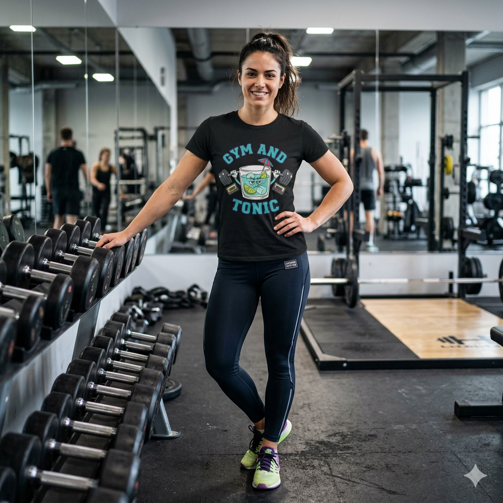 Gym and Tonic T-Shirt — Funny Fitness Cocktail Tee