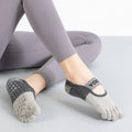 Yoga Socks with Separate Toes Lotus Rain