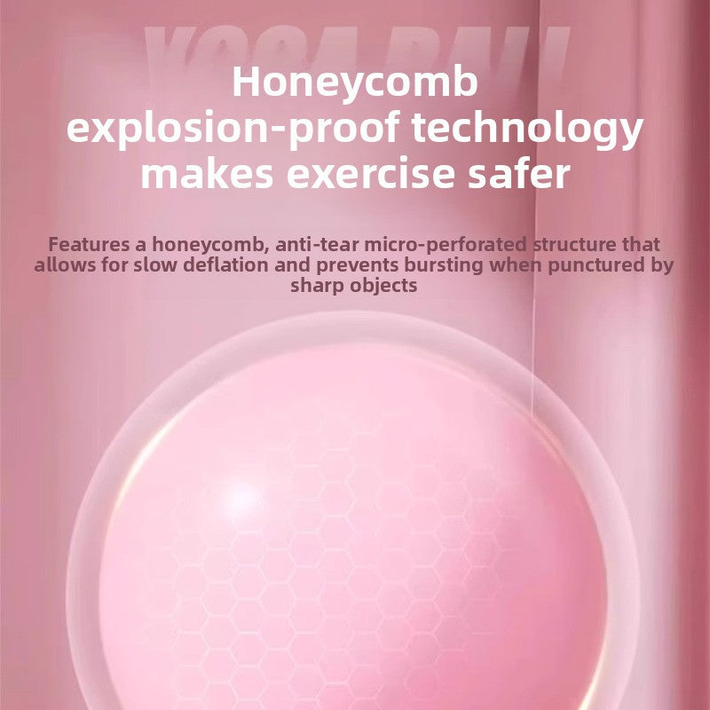 Inflatable Yoga Exercise Ball for Pilates and Core Training Lotus Rain