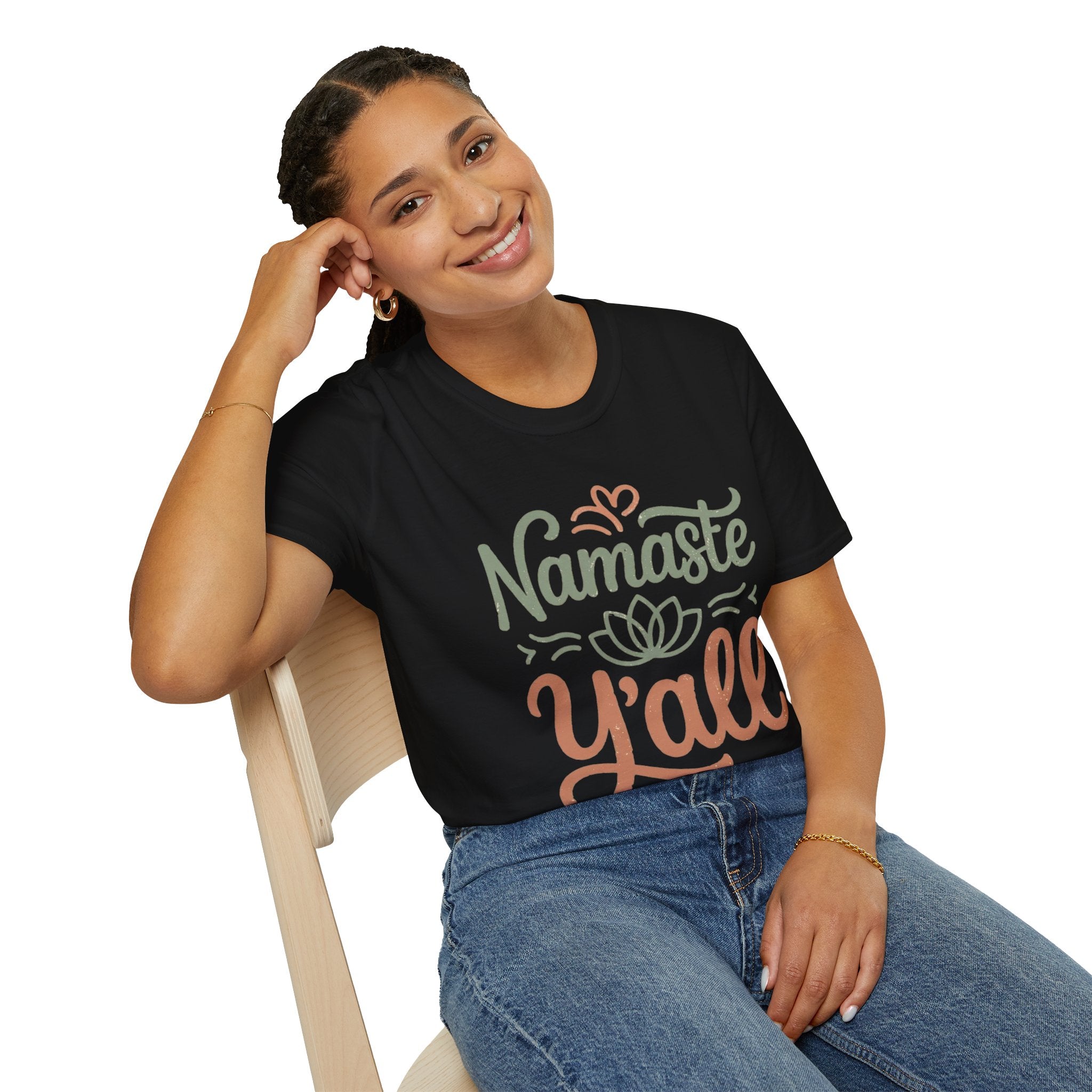 Namaste Y'all T-Shirt — Southern Yoga Lotus Tee