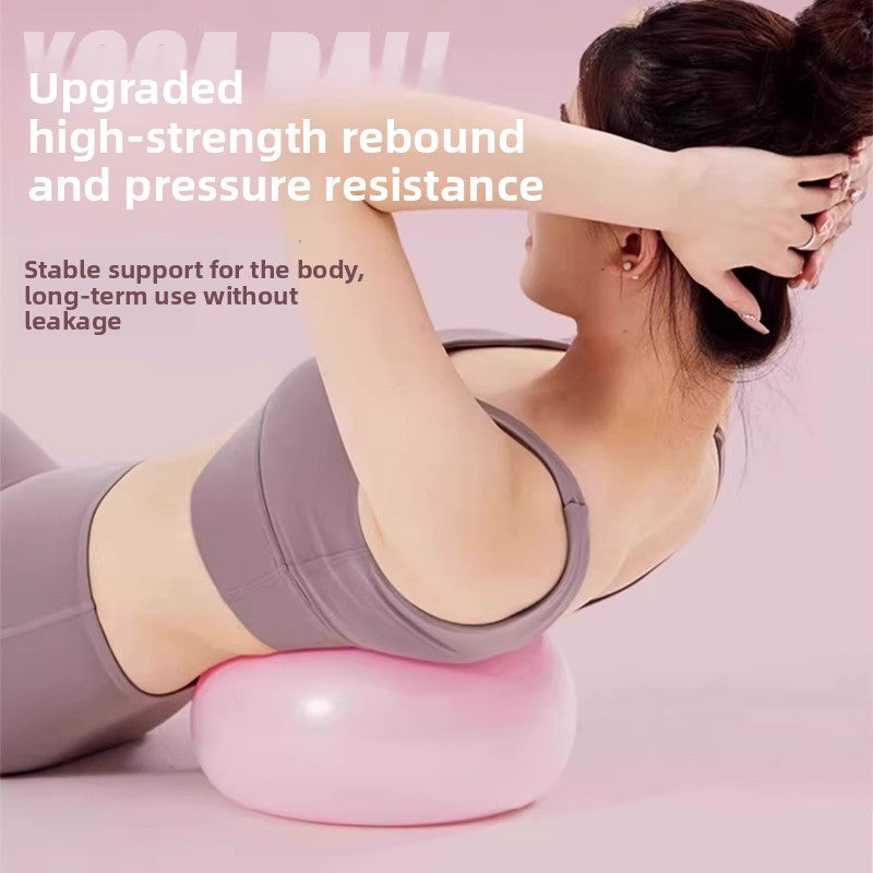Inflatable Yoga Exercise Ball for Pilates and Core Training Lotus Rain