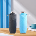 Foldable Collapsible Silicone Water Bottle Lotus Rain