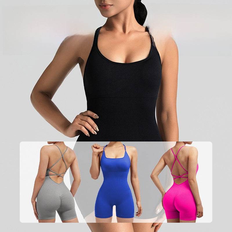Women's Yoga Jumpsuit with Shorts Lotus Rain