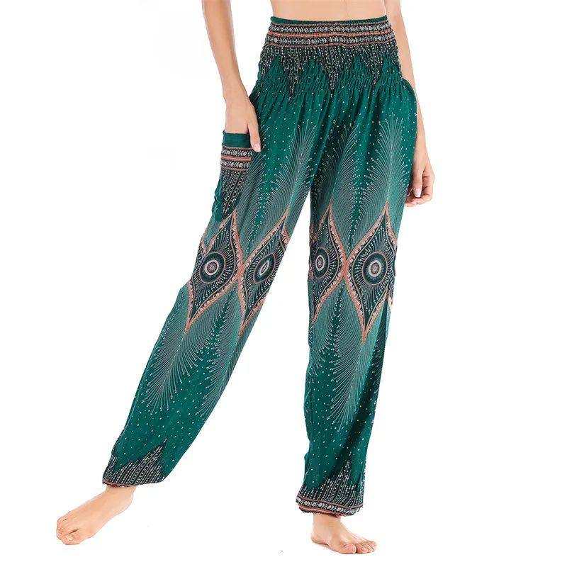 yoga pants Lotus Rain Vibrant bohemian patterns
