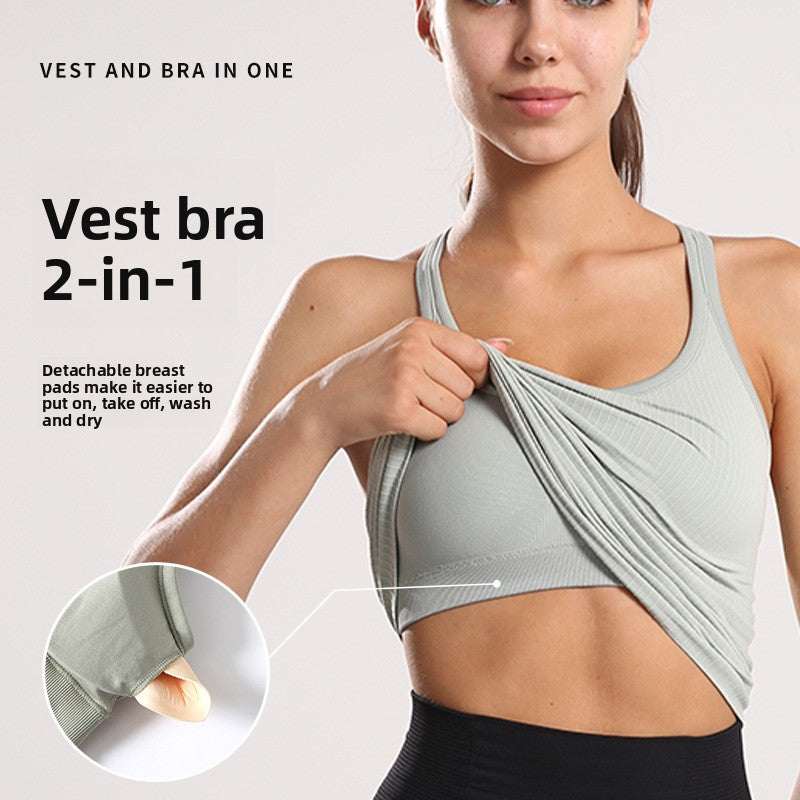 Womens Yoga Vest Lotus Rain