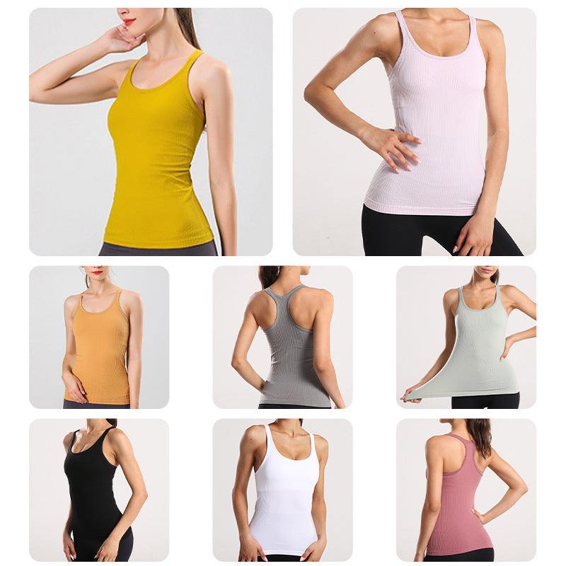 Womens Yoga Vest Lotus Rain