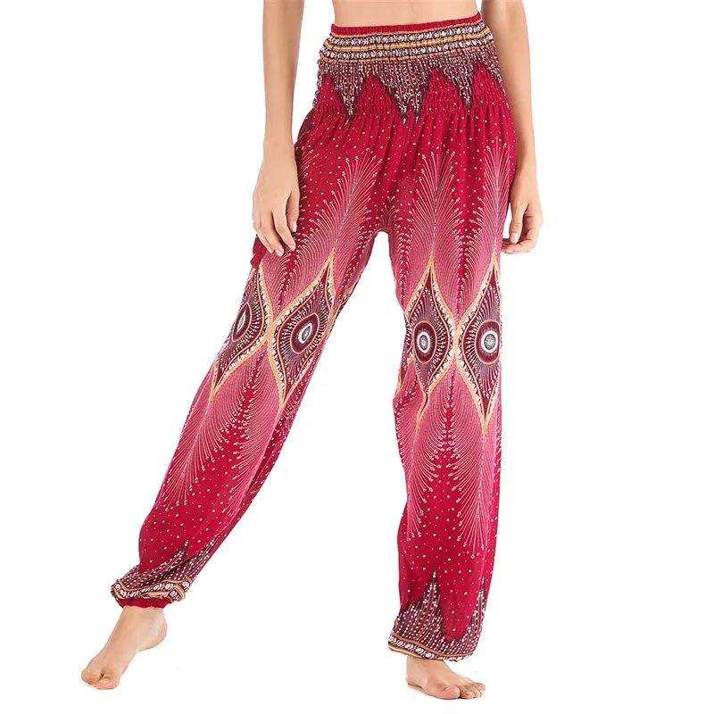 yoga pants Lotus Rain Vibrant bohemian patterns