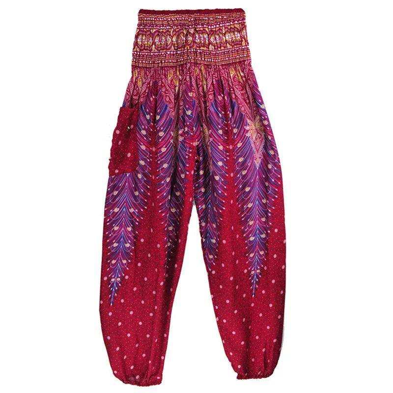 yoga pants Lotus Rain Vibrant bohemian patterns