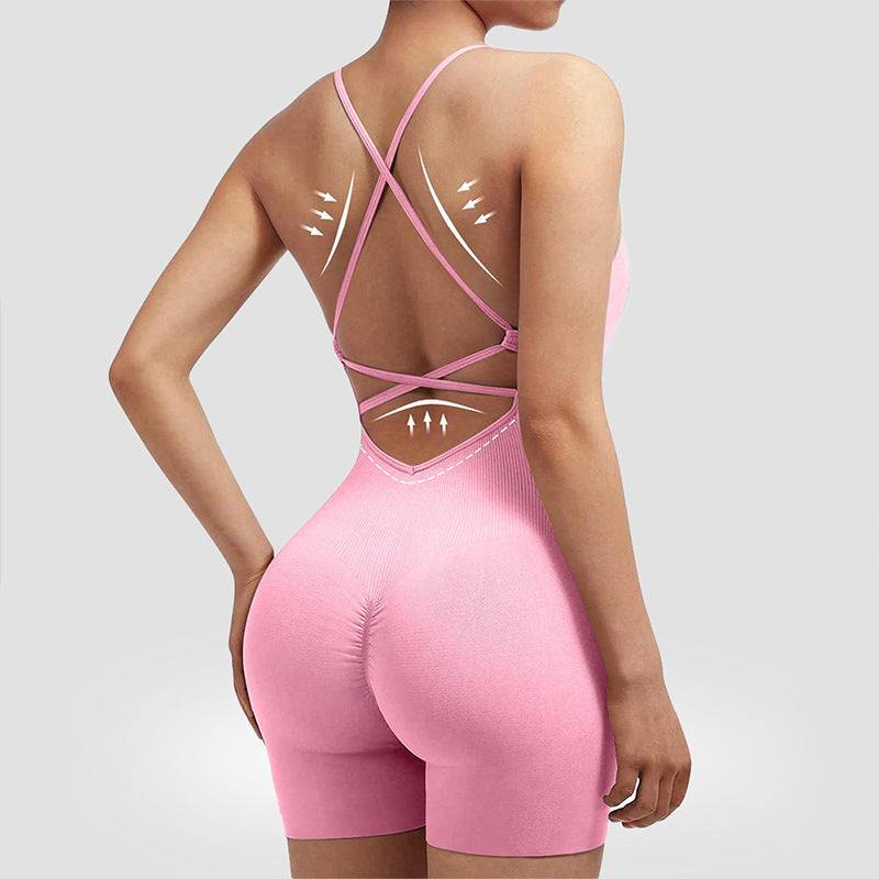 Women's Yoga Jumpsuit with Shorts Lotus Rain