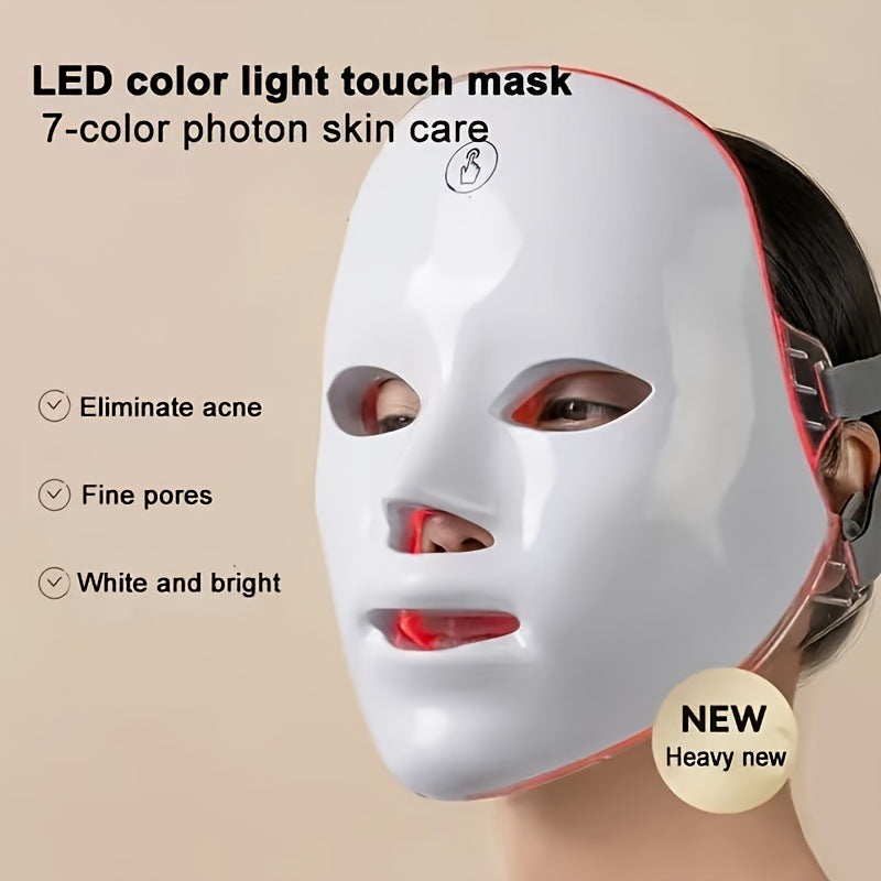 Silicone Photon LED Facial Mask Device Lotus Rain