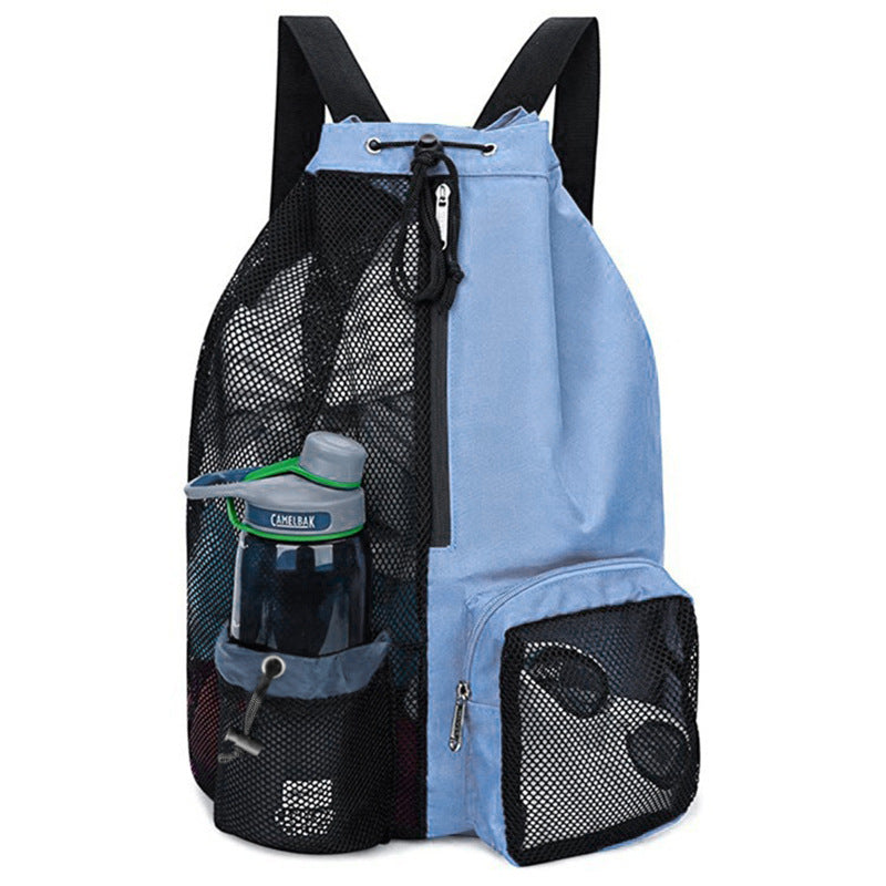 Mesh Drawstring Backpack for Swimming and Gym Lotus Rain