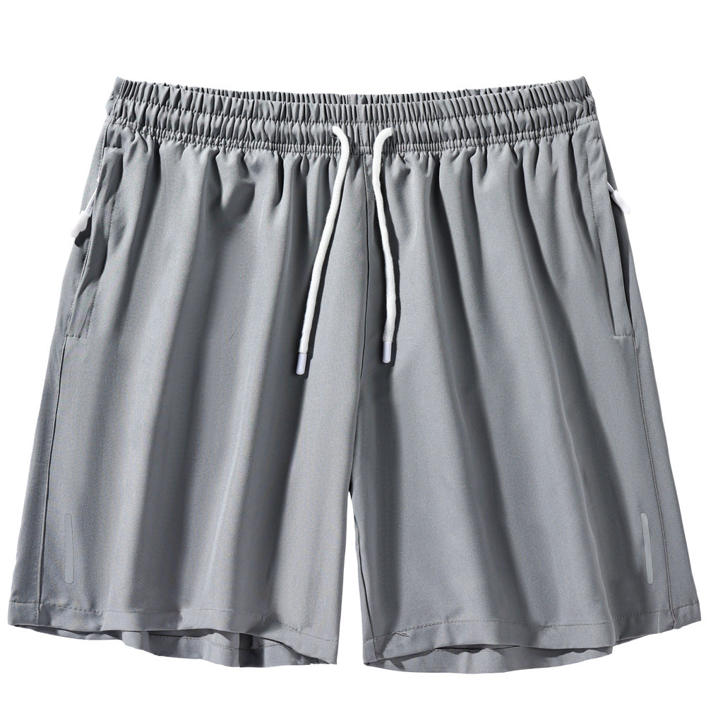 Mens Solid Color Drawstring Shorts Lotus Rain