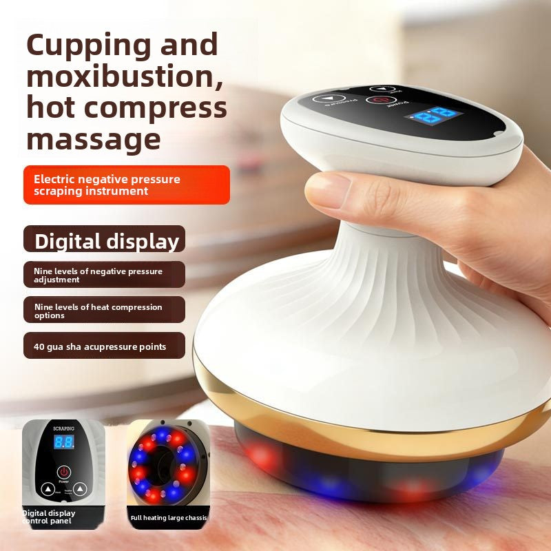 Electric Scraping Massage Device with Temperature Control Lotus Rain