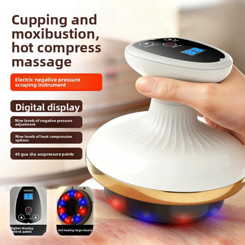 Electric Scraping Massage Device with Temperature Control Lotus Rain