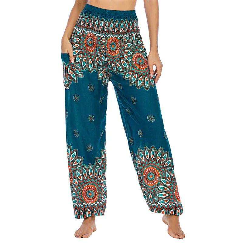 yoga pants Lotus Rain Vibrant bohemian patterns