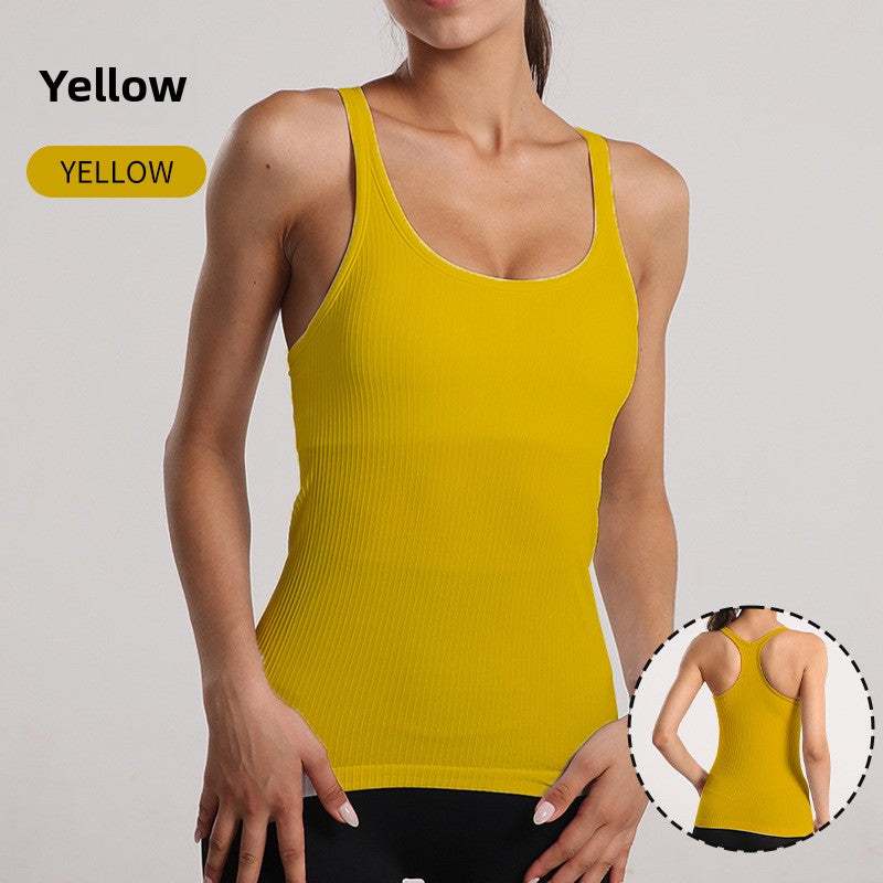 Womens Yoga Vest Lotus Rain