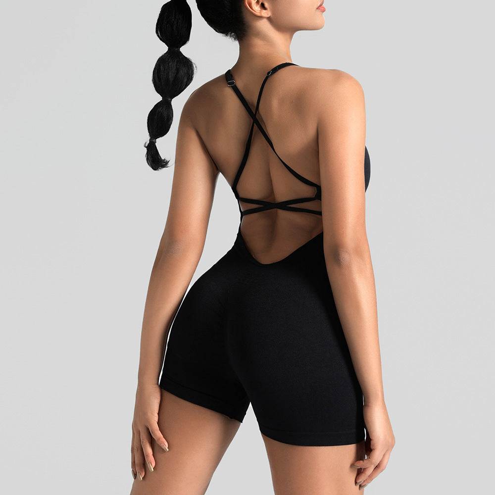 Women's Yoga Jumpsuit with Shorts Lotus Rain