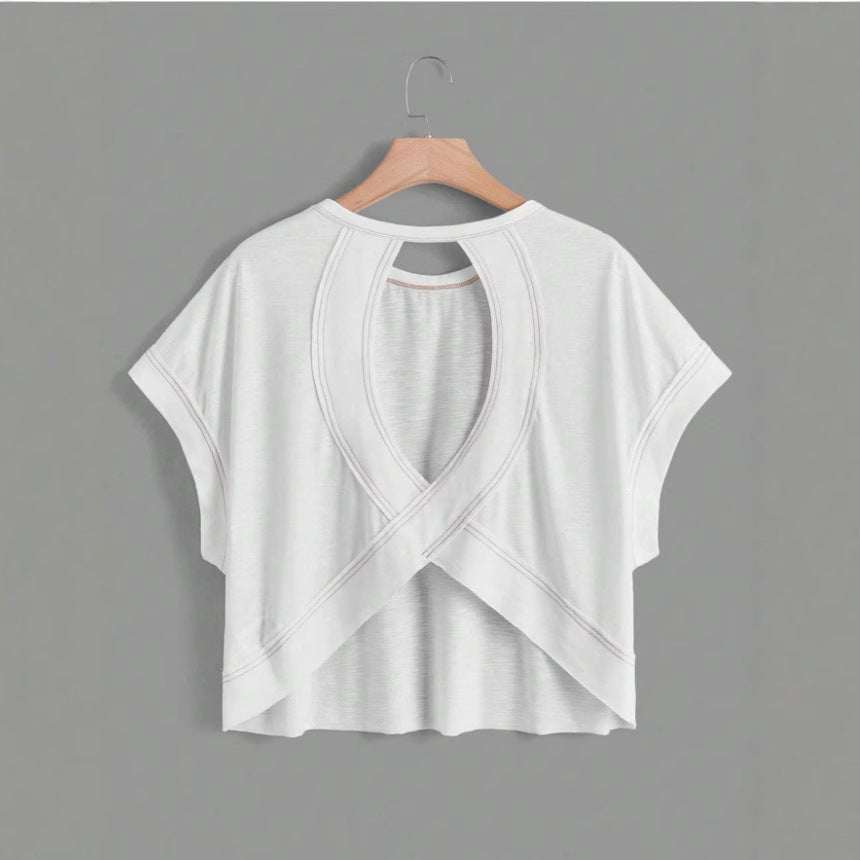 Women's Loose Fit Breathable Yoga T-Shirt Lotus Rain