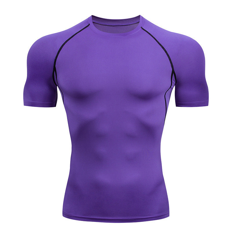 Mens Quick Dry Fitness Shirt Lotus Rain