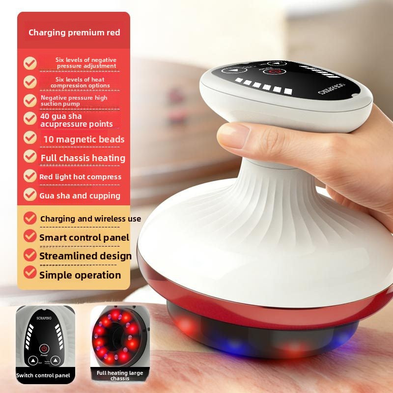 Electric Scraping Massage Device with Temperature Control Lotus Rain