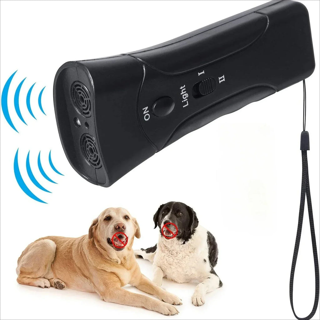 Ultrasonic Dog Bark Control Deterrent Stop Barking with LED Light Safe Humane for Pet Training