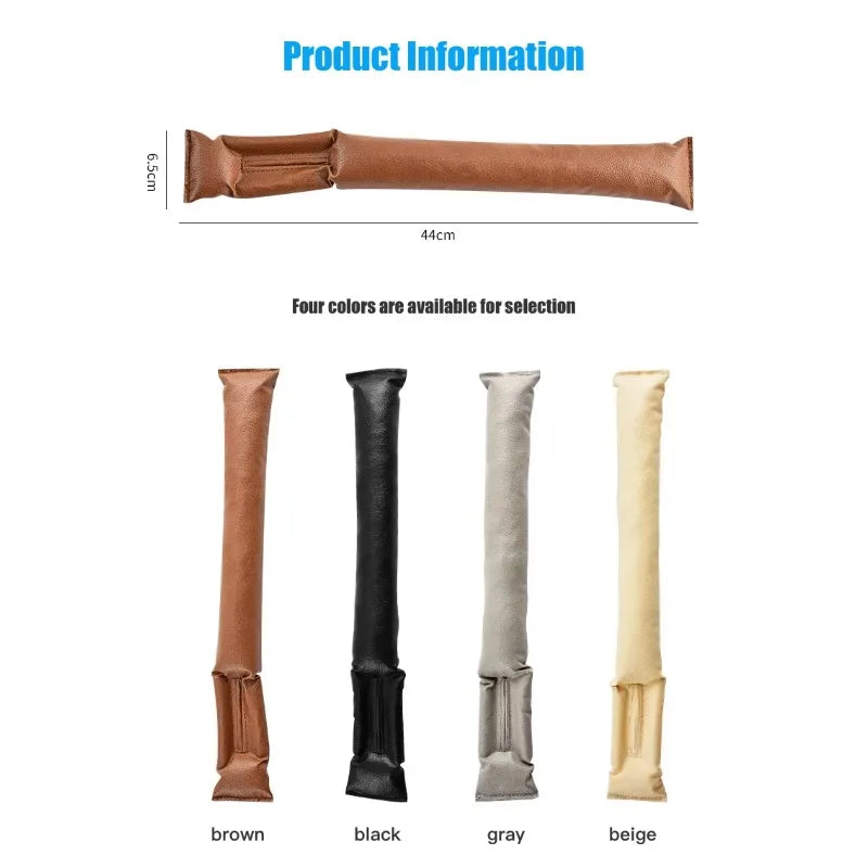 Car Seat Gap Filler Soft Car Shaped Pads Leather Leak Pads Filler Shims Universal Car Accessories Interior Storage Organizers