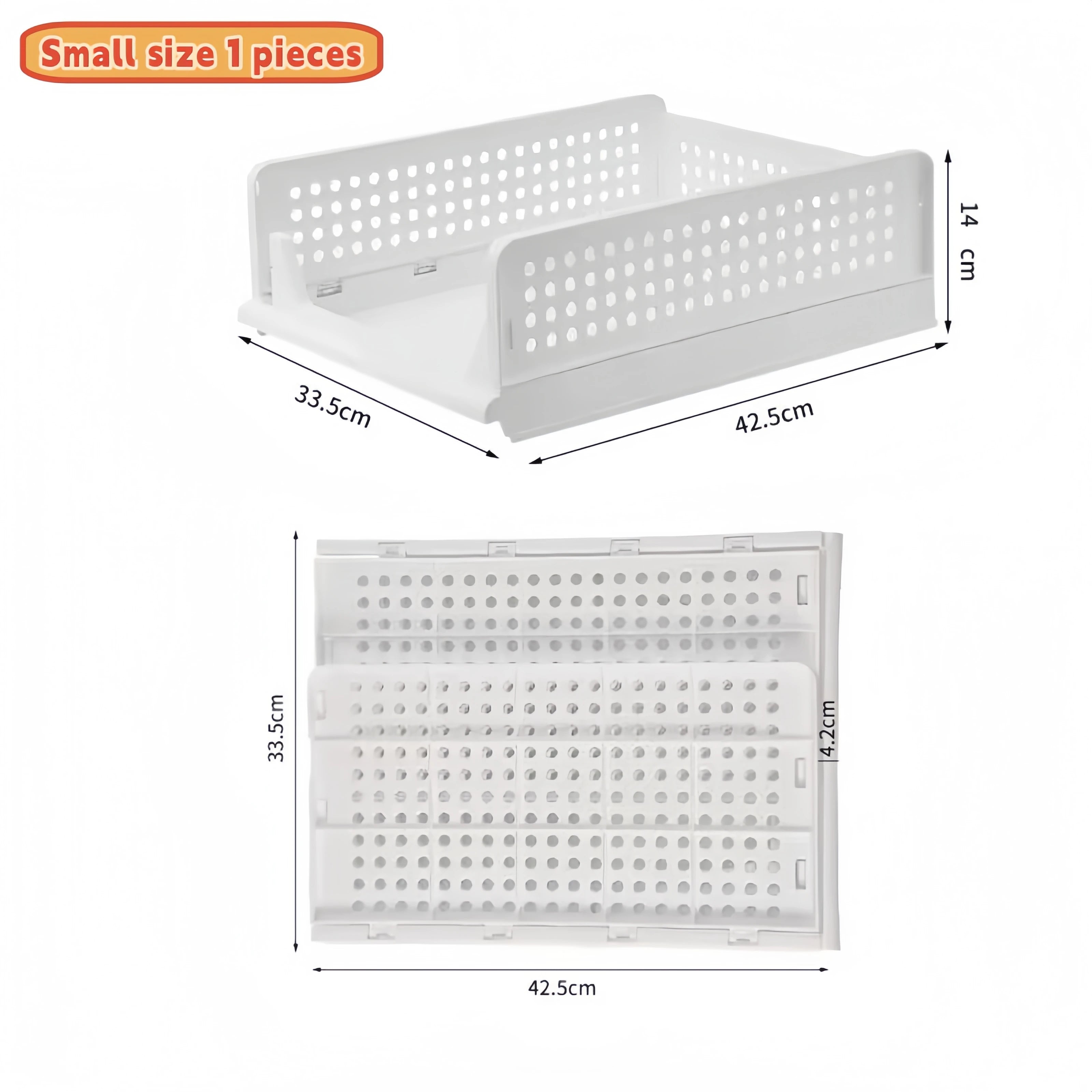 Foldable Drawer Organizer Box，Home Stackable Clothes and Underwear Storage Box，apply To Wardrobe Cupboard Kitchen BathroomOffice