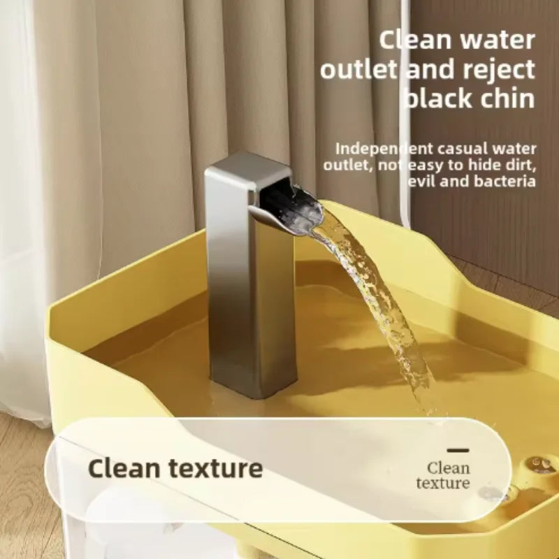 Transparent Cat Water Fountain Automatic Filter Circulating Water Dispenser Anti-dry Burn Pet Drinking Fountain with Water Pump