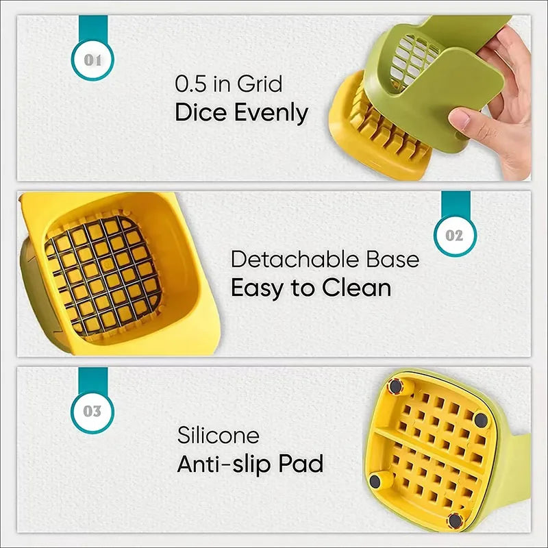 Vegetable Chopper Onion Chopper Handle Food Grate Food Chopper Kitchen Vegetable Slicer Dicer Cut Potato Shredder