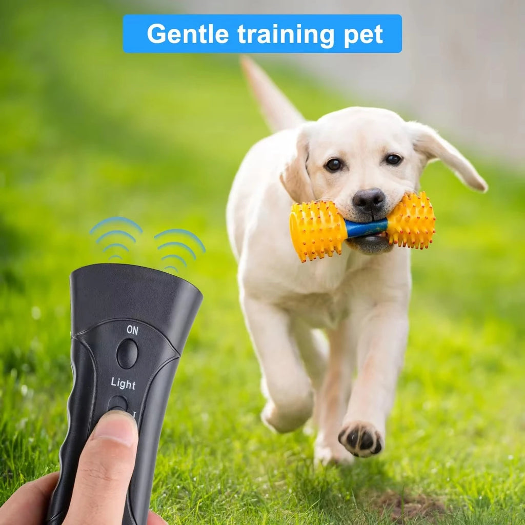 Ultrasonic Dog Bark Control Deterrent Stop Barking with LED Light Safe Humane for Pet Training