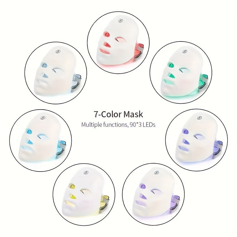 Silicone Photon LED Facial Mask Device Lotus Rain