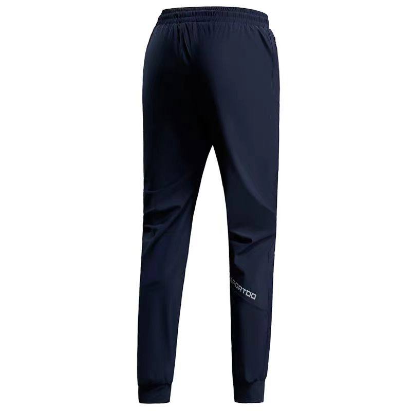 Mens Quick-Dry Elastic Sports Jogger Pants Lotus Rain