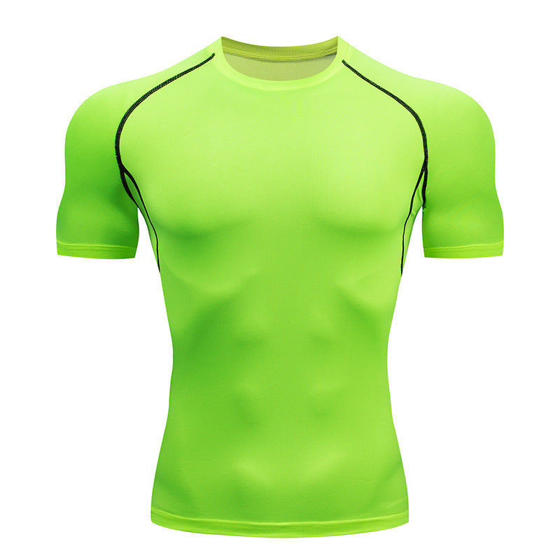Mens Quick Dry Fitness Shirt Lotus Rain