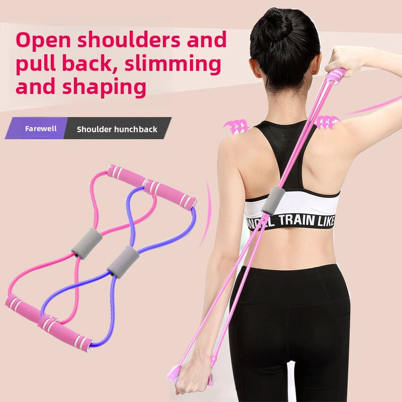 8-Shaped Fitness Tensioner for Arm and Shoulder Workout Lotus Rain