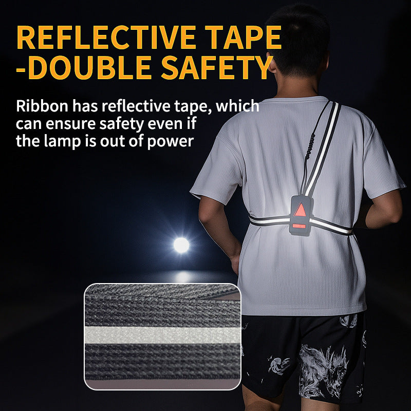 Wearable chest running light Lotus Rain