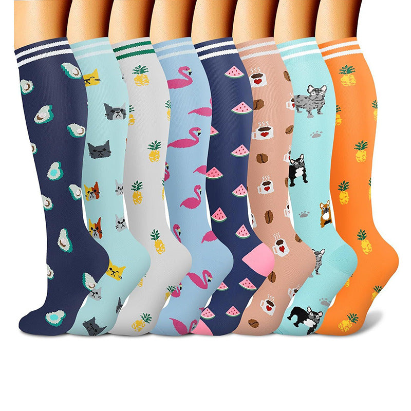 Sports Compression Socks for Running and Calves Lotus Rain