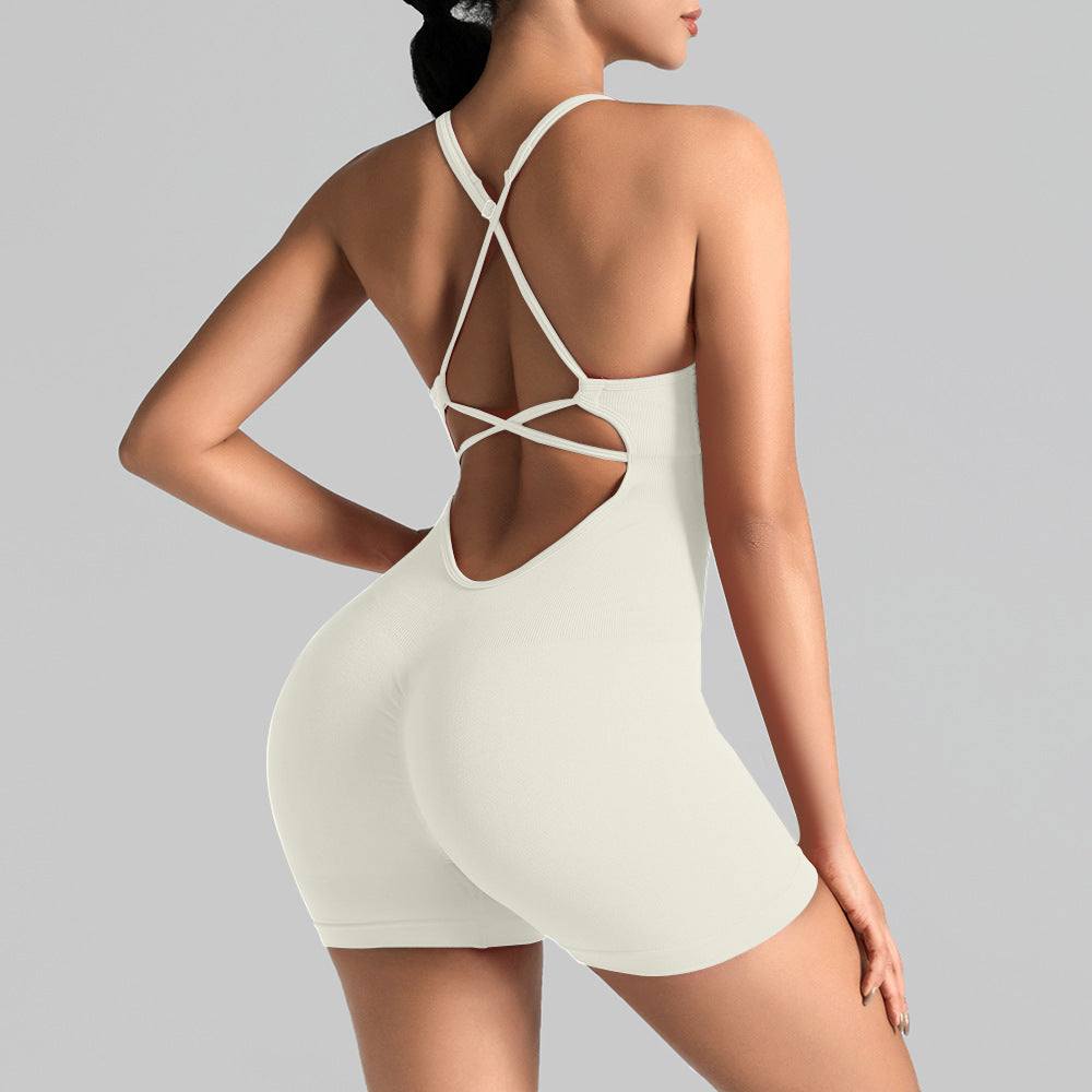 Women's Yoga Jumpsuit with Shorts Lotus Rain