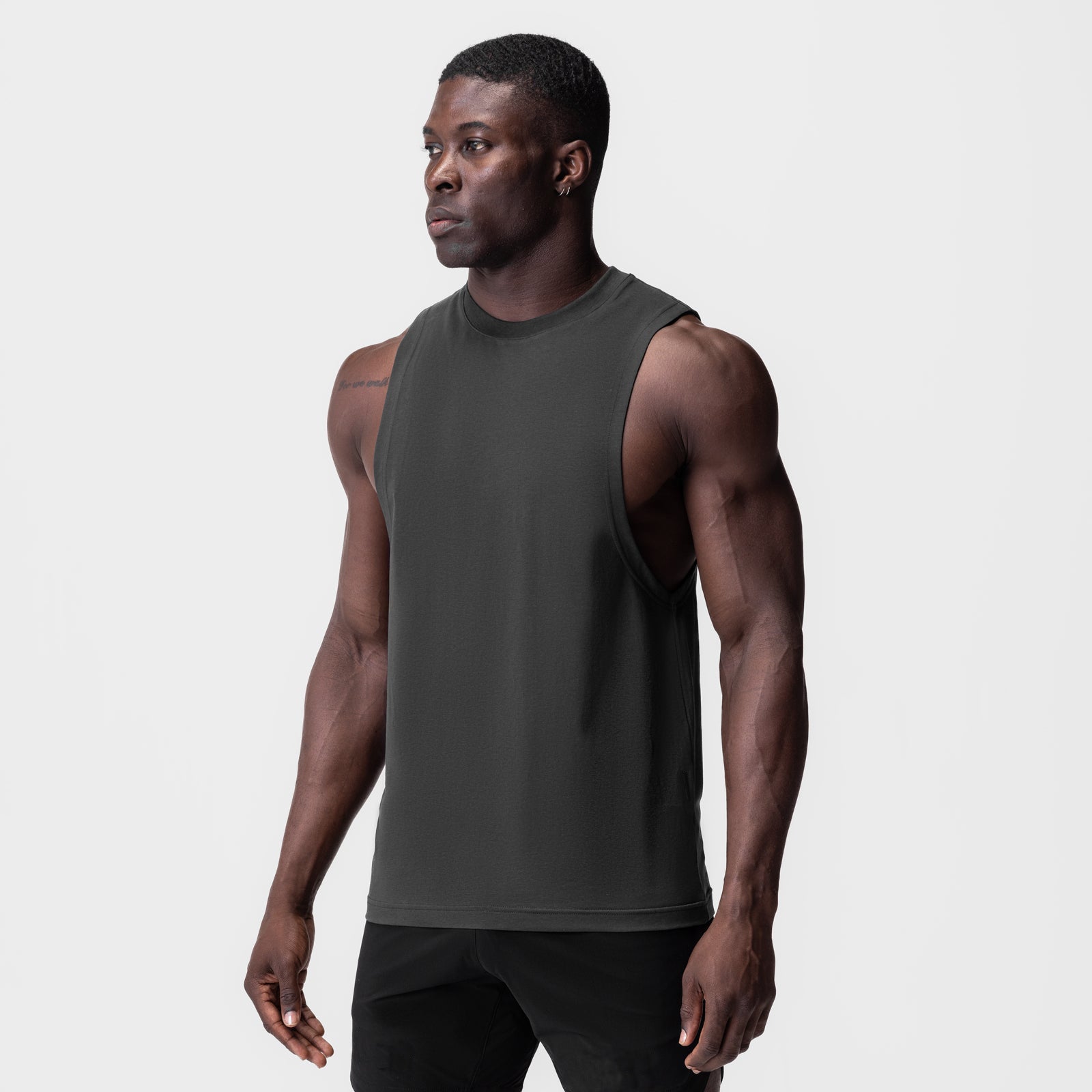 Mens Gym Fitness Sleeveless Vest Lotus Rain