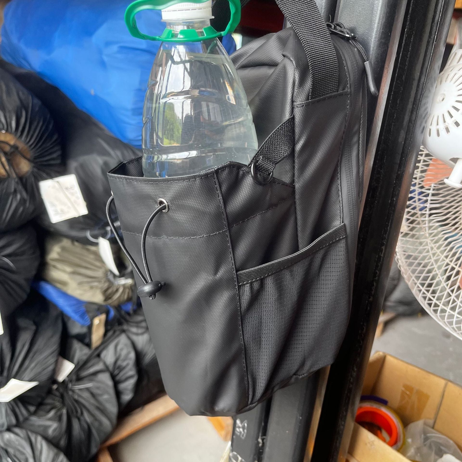 Magnetic Gym Water Bottle Holder with Multi-Pocket Storage Lotus Rain