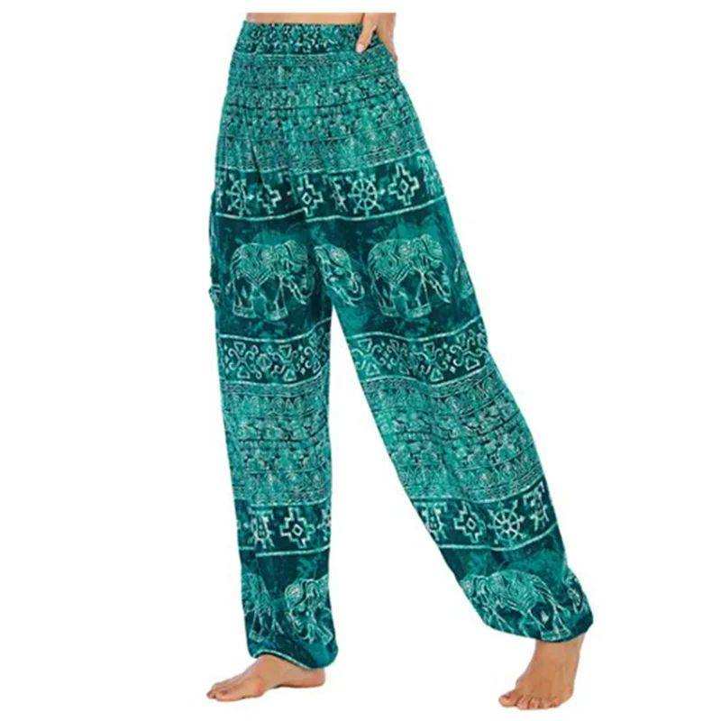 yoga pants Lotus Rain Vibrant bohemian patterns