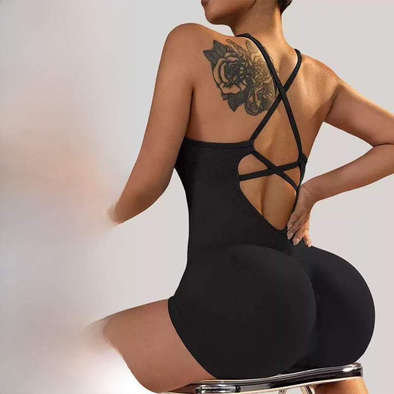 Women's Yoga Jumpsuit with Shorts Lotus Rain